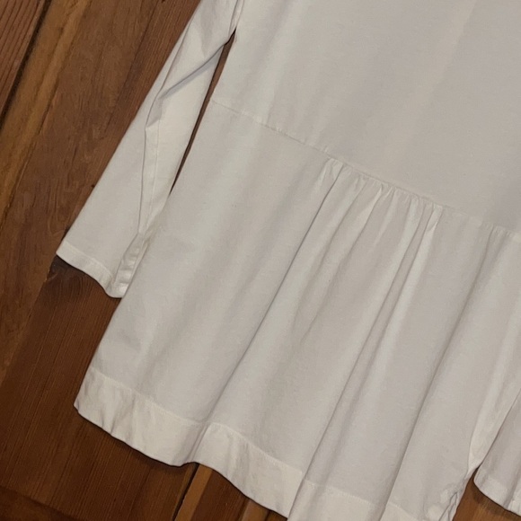 J. Jill Cream long sleeve button down cotton blouse Sz. XS - Picture 5 of 16